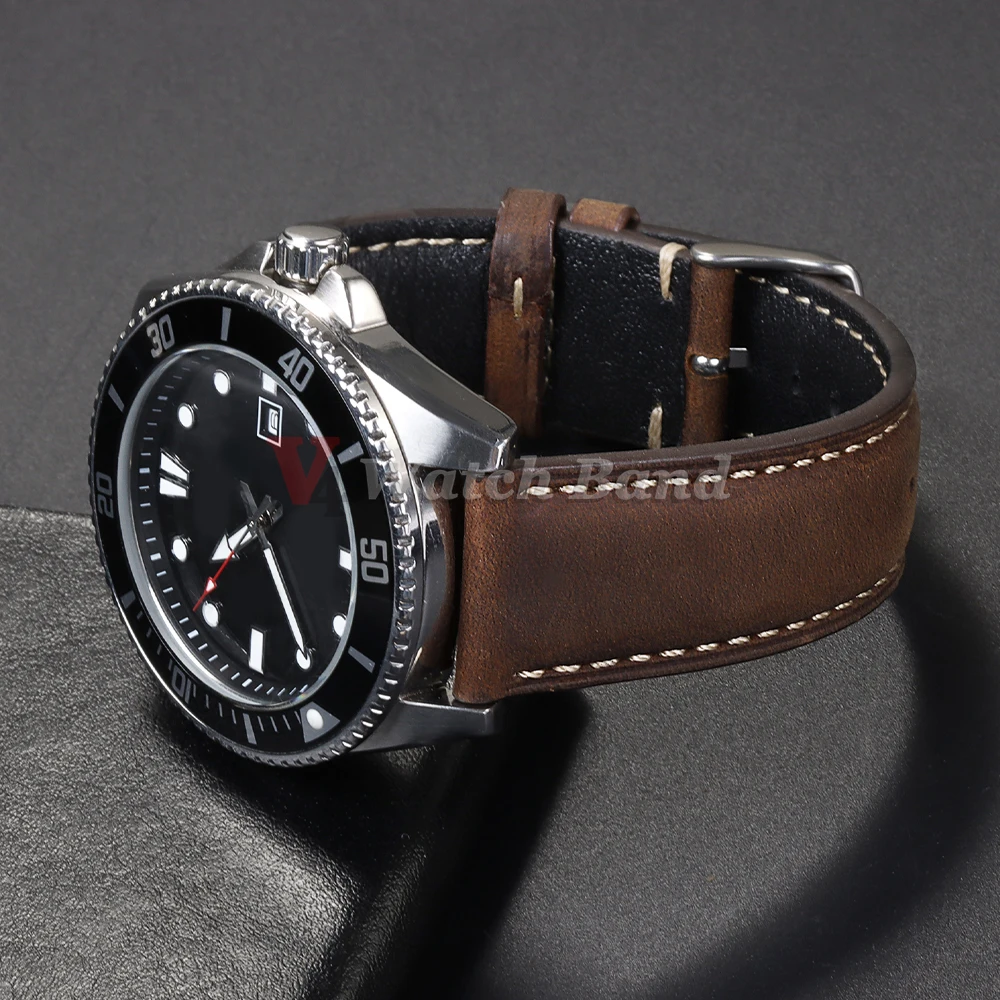 Genuine Calfskin Watchband for - Omega Watch Speedmaster recension och pris