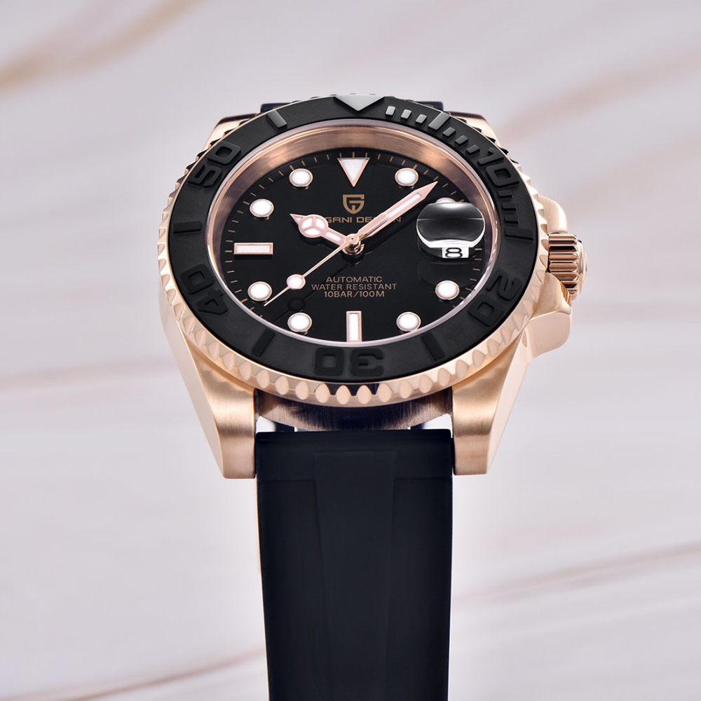 PAGANI DESIGN Automatic Watch  - Rubber Strap Diver recension och pris