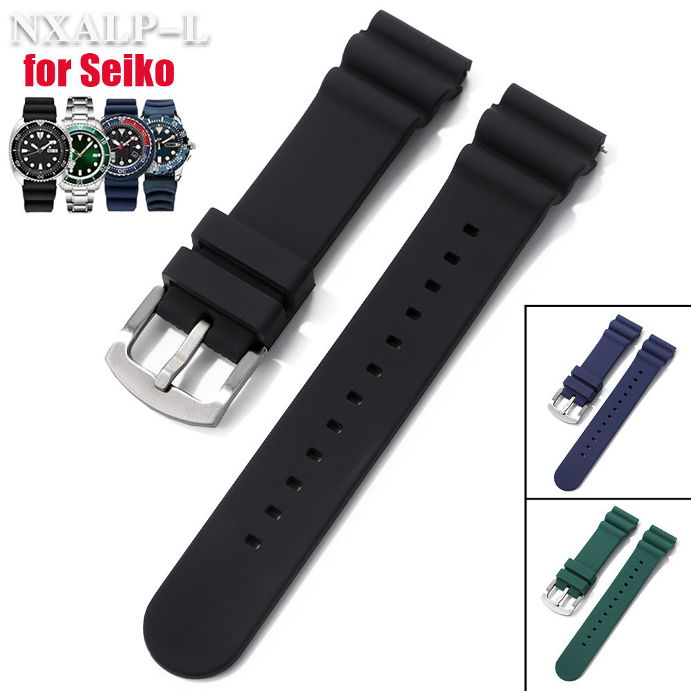 20mm 22mm Silicone Watch Band  - Seiko Watch 5 Sports recension och pris