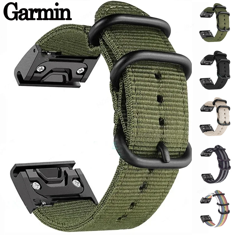 Canvas Nylon Strap for Garmin  - Canvas Strap Watch recension och pris