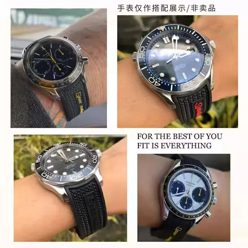 New-Rubber Silicone Watchband  - Omega Watch Speedmaster recension och pris