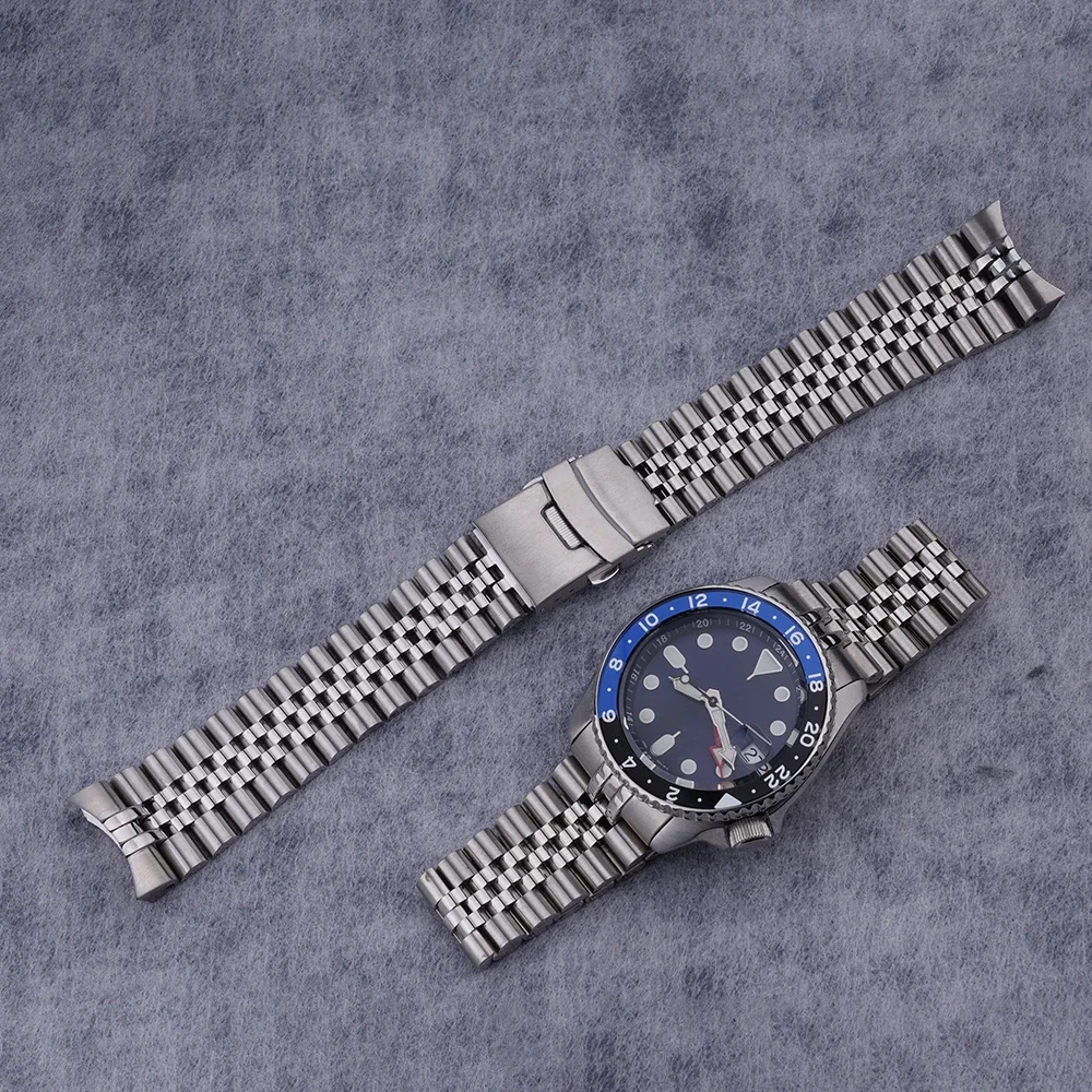 Carlywet 22mm Jubilee Strap fo - Seiko Watch 5 Sports recension och pris