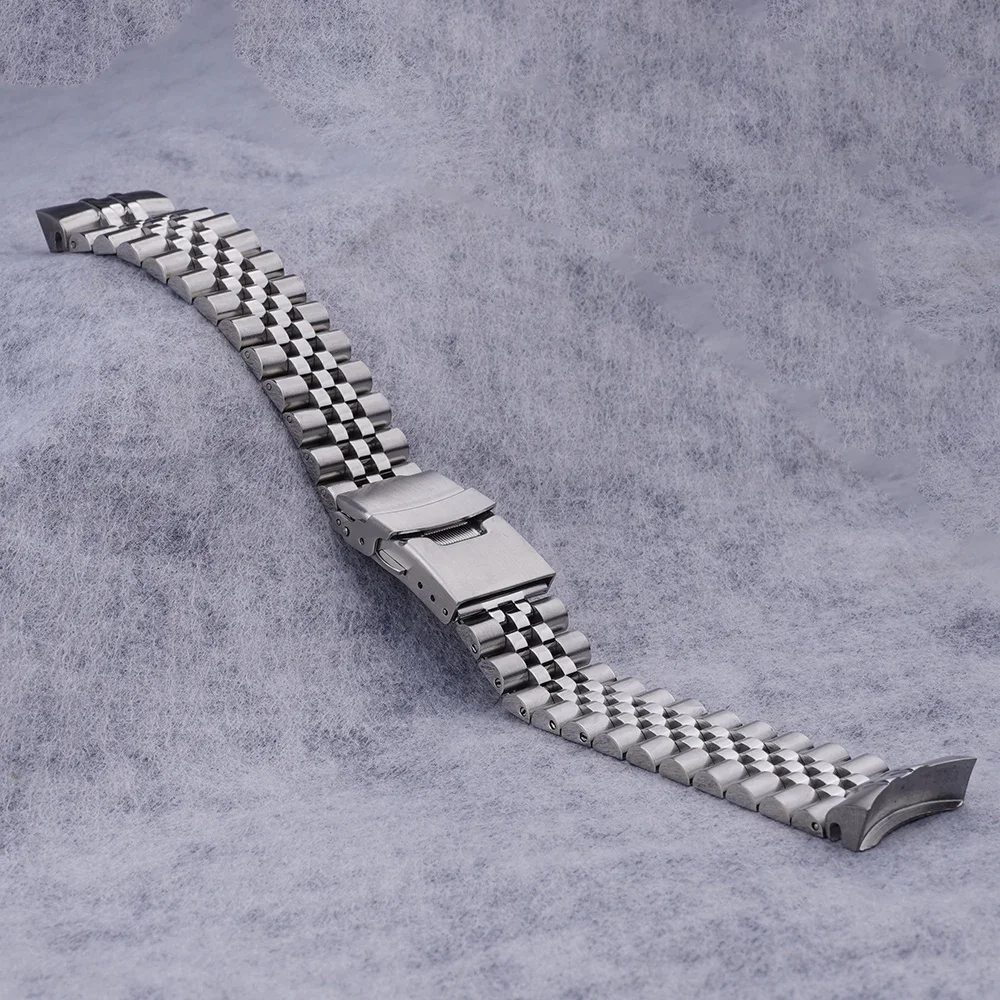 Carlywet 22mm Jubilee Strap fo - Seiko Watch 5 Sports recension och pris