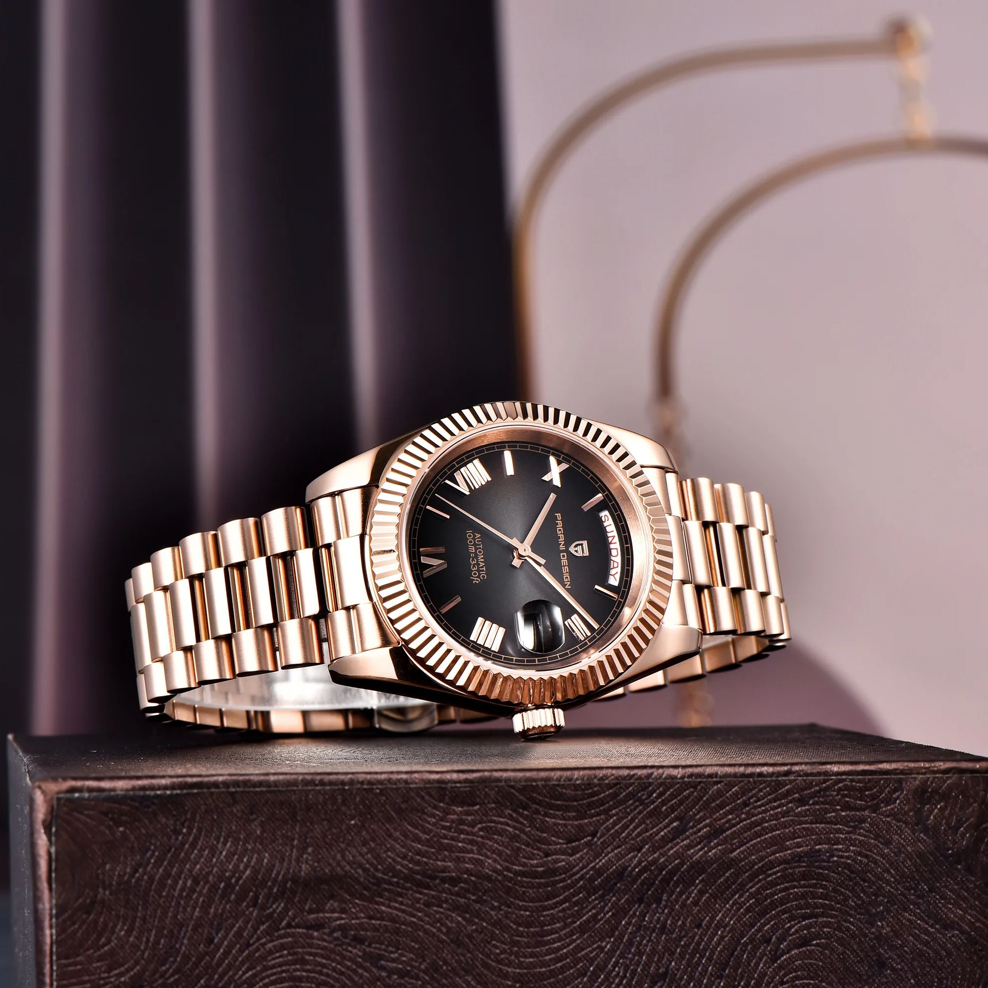 PAGANI DESIGN DD40 Rose Gold L - Rolex Watch Datejust recension och pris