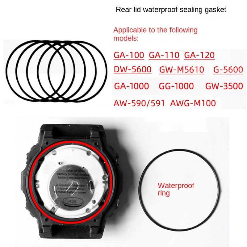 Rear cover waterproof ring for - Casio Watch G-Shock Dw-5600 recension och pris