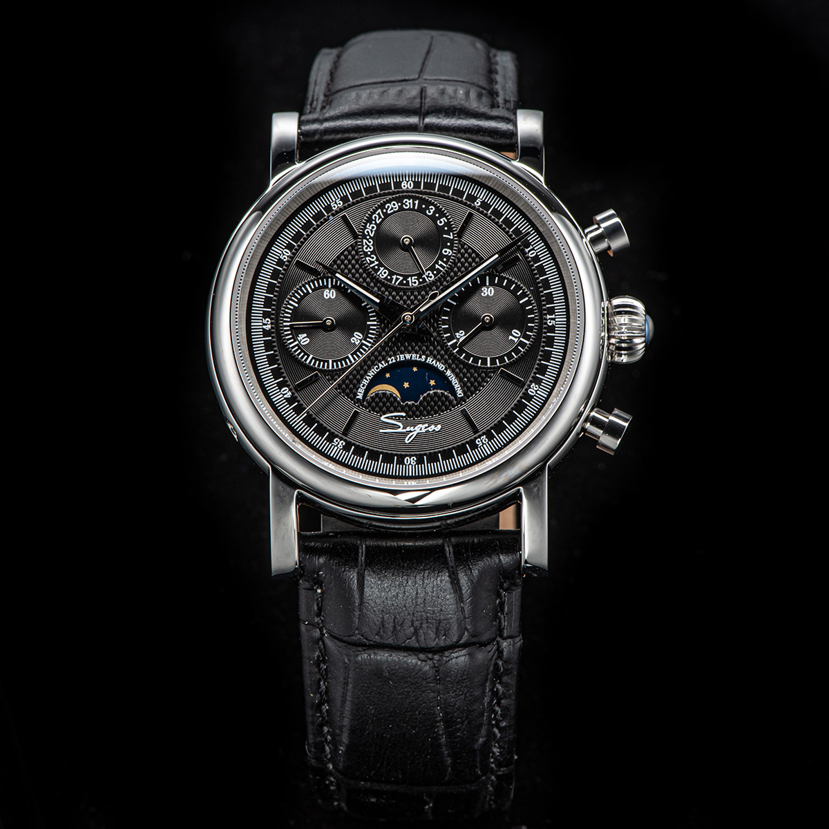Sugess Pilot Chronograph Mecha - Rolex Watch Datejust recension och pris