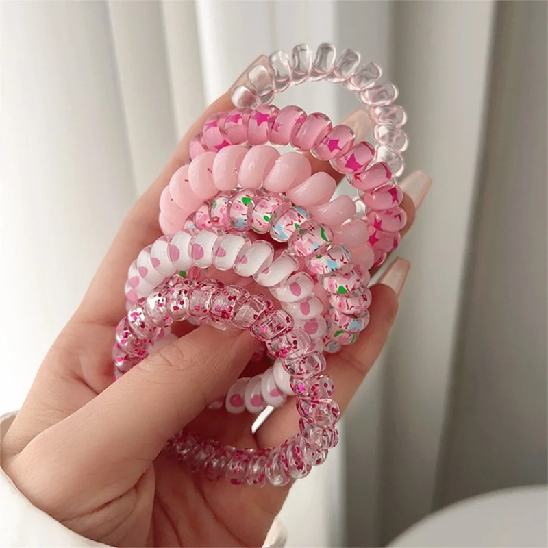 6pcs Colorful Resin Jelly Spir - Silicone Band Women recension och pris