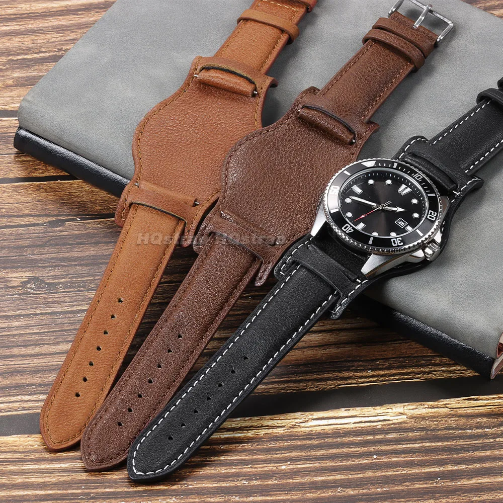 Genuine Leather Watch Band for - Omega Watch Speedmaster recension och pris