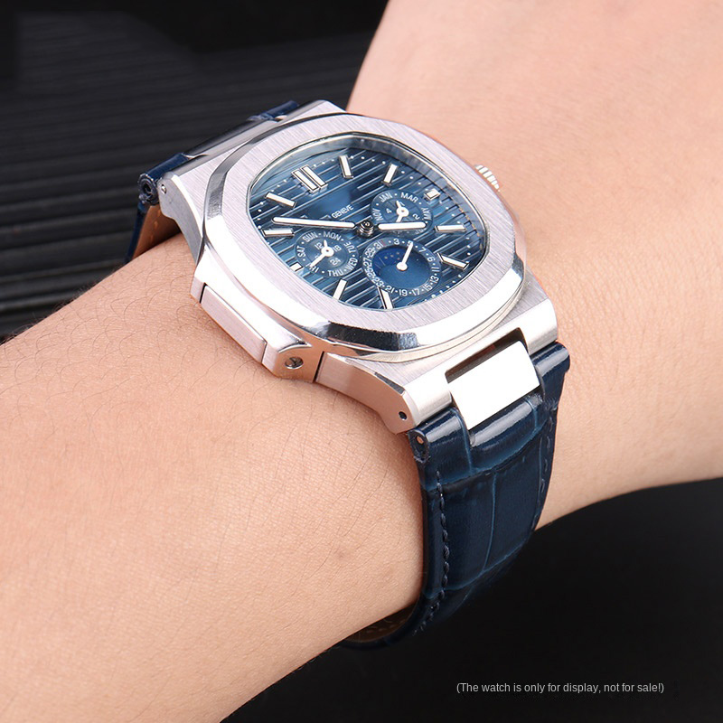 25X13mm notch Genuine Leather  - Patek Philippe Watch Nautilus recension och pris