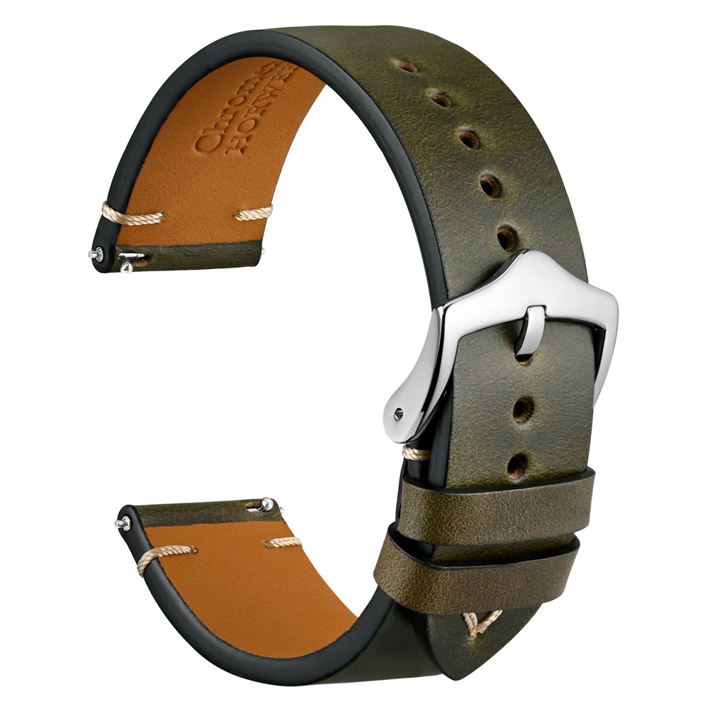 WOCCI Oil Wax Leather Watch St - Leather Strap Quick Release recension och pris