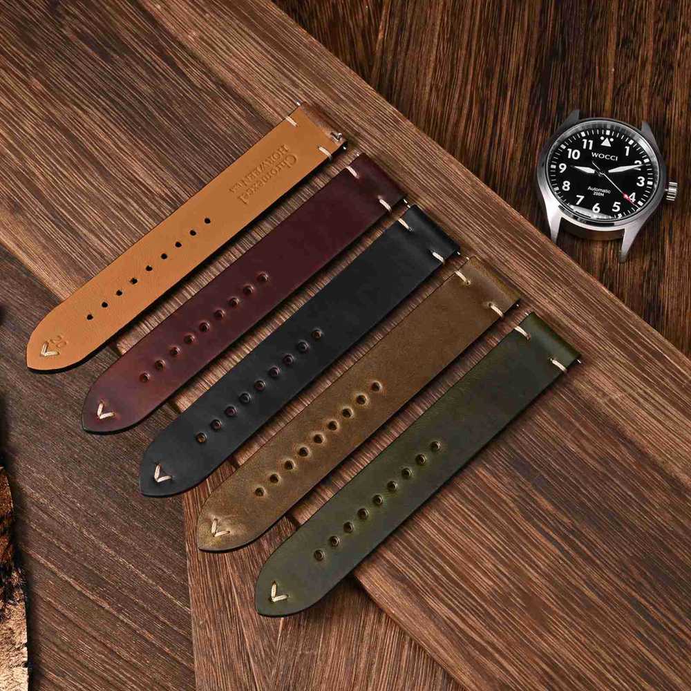 WOCCI Oil Wax Leather Watch St - Leather Strap Quick Release recension och pris